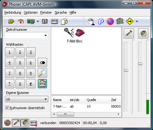 Click to view Phoner 2.68 screenshot